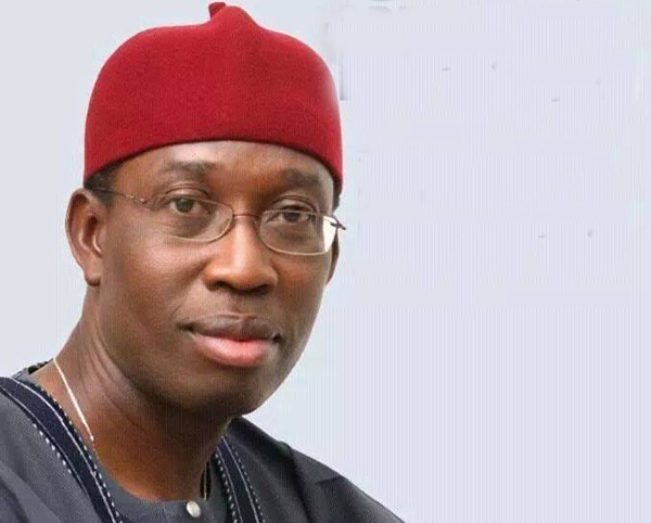Governor-elect, Ifeanyi Okowa, pays tribute to James Ibori, who is serving jail term in London