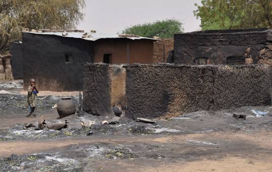 Eight soldiers killed after suicide bomber explodes car outside military barracks in Nigeria