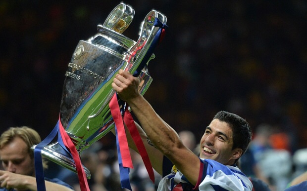 Barcelona  wins Champions league, Enrique extols Suarez hunger for trophies