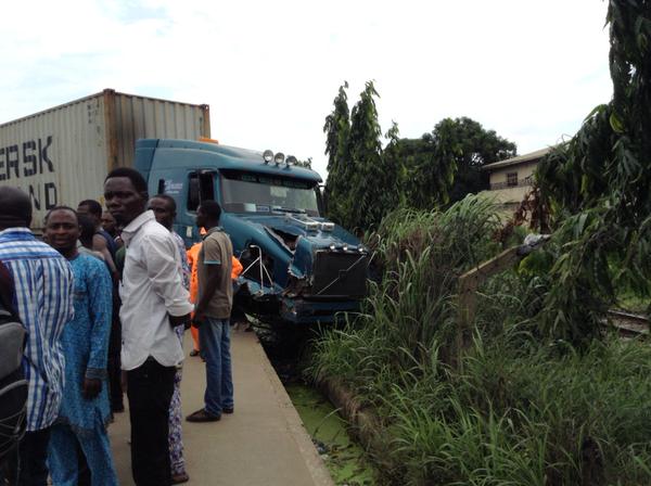 Container-laden truck crushes 12 students to death