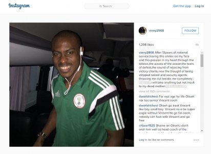 I was stripped naked and thrown out , exclaims Enyeama