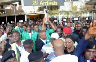 Jubilations as victorious Golden Eaglets arrive home