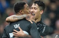 Jordan Ibe scores to  give Liverpool first-leg lead vs Stoke City