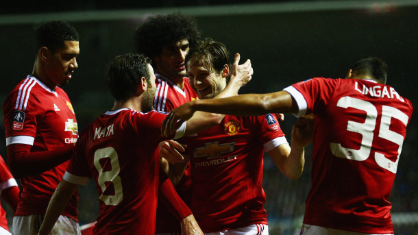 FA Cup: Manchester United beat Derby 3-1 to ease Van Gaal pressure