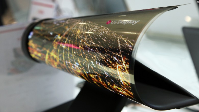 LG shows off a TV you can roll up like a newspaper