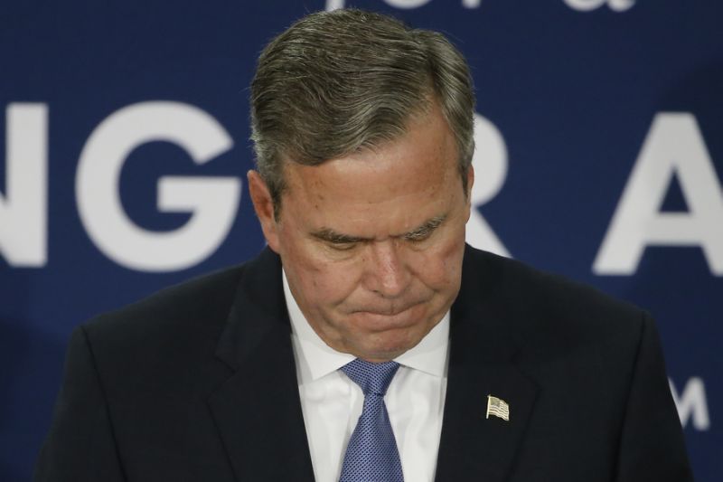Jeb Bush  bows out of the Republican race for president
