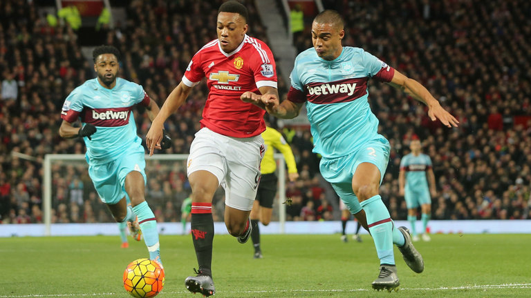 Manchester United hope of Champion League football battered with loss at West Ham