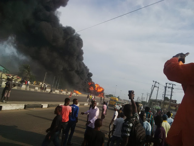 2 die as fuel tanker explodes along Apapa-Oshodi expressway