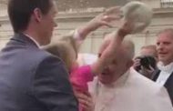 Girl steals Pope Francis’ hat at Vatican greeting