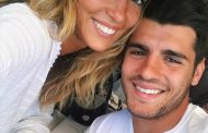 Alvaro Morata jokes around with wife Alice  after  Conte urges him to 'work and improve'