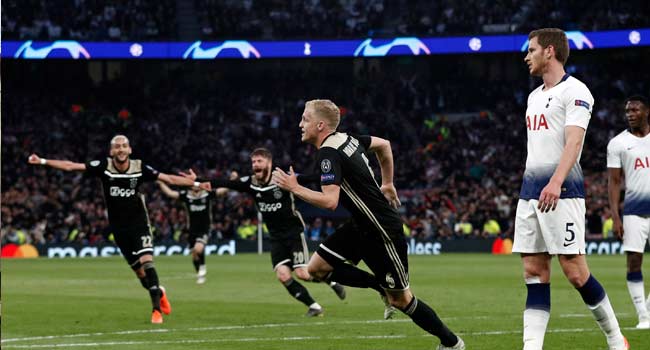 Champions League: Ajax beat Tottenham in London