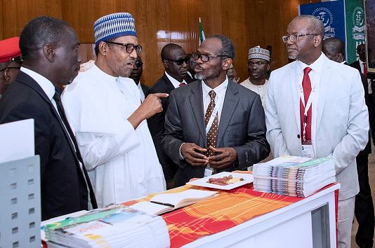 Photo news: President Buhari visits Shell booth at NES 25 in Abuja
