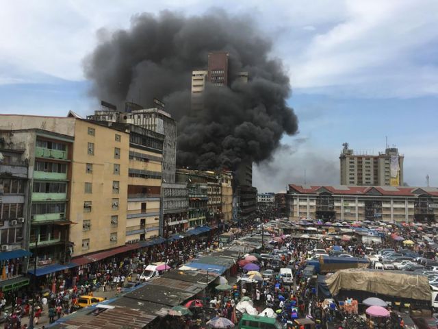 Fire guts Balogun market