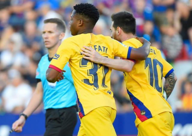 Barcelona raise prodigy Fati's release clause
