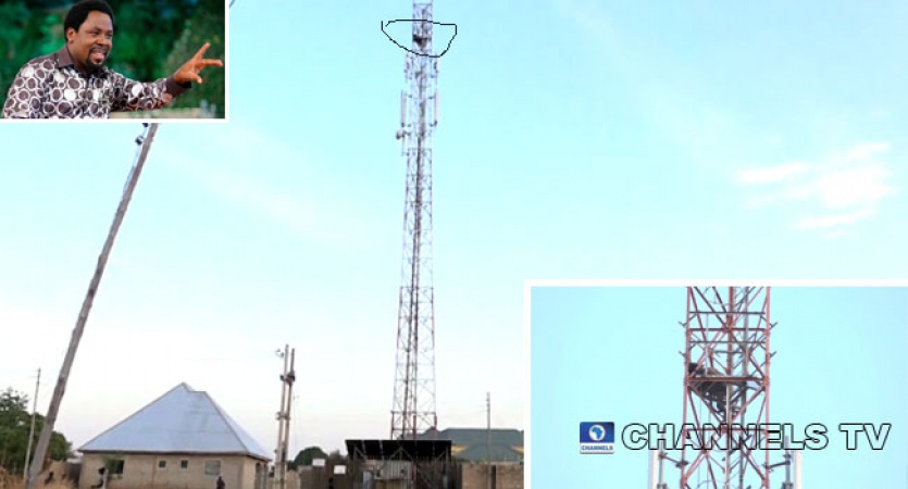 Man climbs telecom mast, says he wants to commit suicide unless TB Joshua intervenes