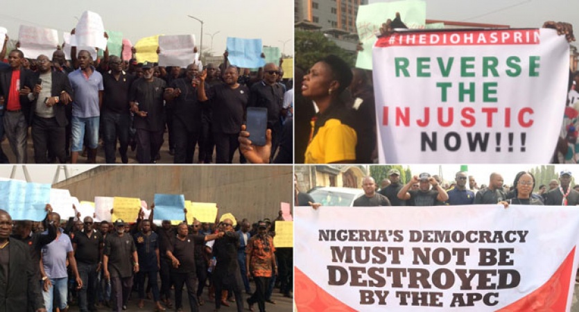 ‘Reverse this injustice now’ — PDP members troop to streets across Nigeria