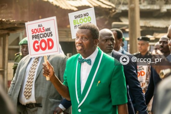 Why I led RCCG members on a protest walk: Adeboye