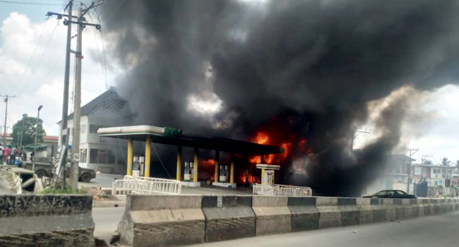 Fire guts NNPC filling station Ogba