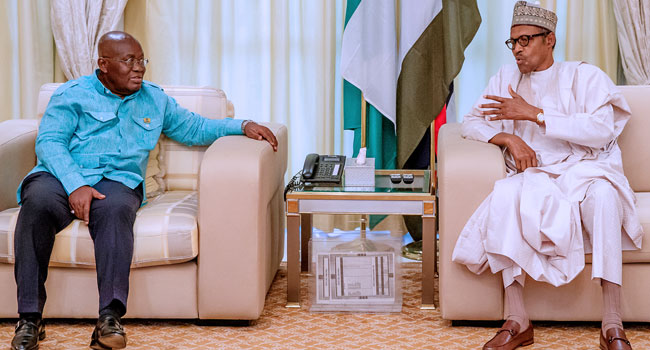 Ghana President Akufo-Addo calls Buhari over demolition of Nigerian embassy