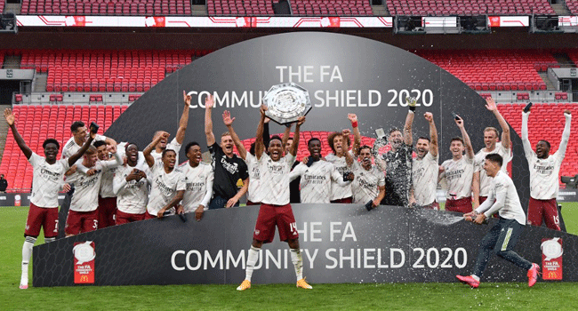 Arsenal beat Liverpool to lift Community Shield