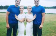 Identical twin sisters who married identical twin brothers both announce their pregnancies