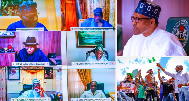 Job creation, economic growth critical to checking youth restiveness, ex-leaders tell Buhari