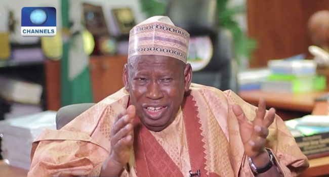 Presidency should be zoned to Southern Nigeria:  Ganduje