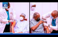 Buhari, Osinbajo receive COVID-19 vaccine jabs live