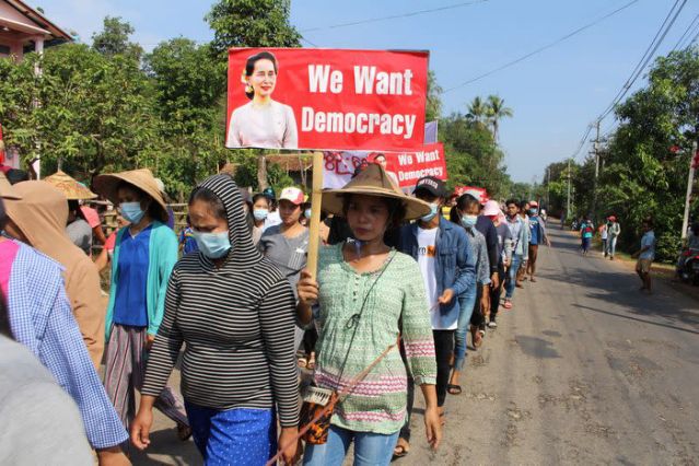 Myanmar protesters defy military as regional nations prepare to discuss crisis