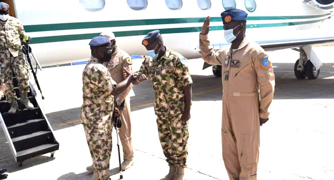 Missing aircraft: Air Force chief visits Borno, calls for calm