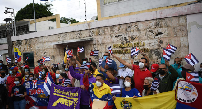 Cuba blames US for unprecedented anti-government protests