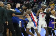 LeBron James, Isaiah Stewart suspended for roles in bloody fracas