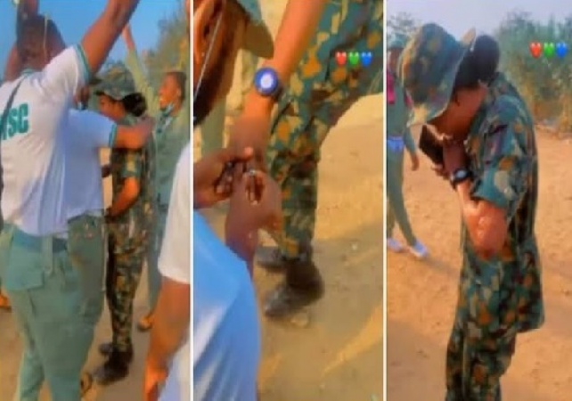 Corps member’s proposal to female soldier sparks controversy as Army orders her arrest